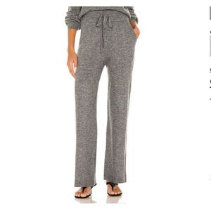 NWT L'Academie Plush Lounge Pant in Charcoal Grey Size S